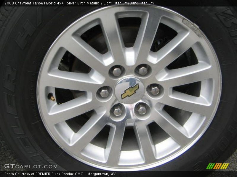 Silver Birch Metallic / Light Titanium/Dark Titanium 2008 Chevrolet Tahoe Hybrid 4x4