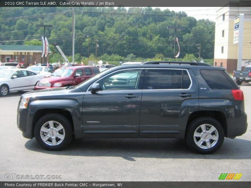 Cyber Gray Metallic / Jet Black 2010 GMC Terrain SLE AWD