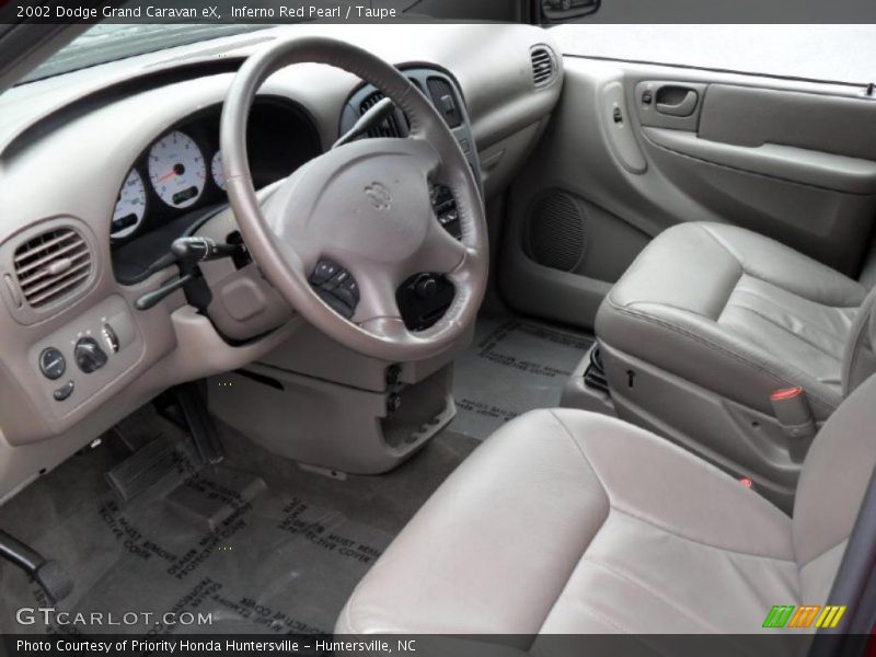 Inferno Red Pearl / Taupe 2002 Dodge Grand Caravan eX