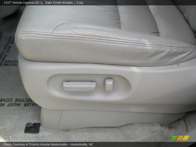 Slate Green Metallic / Gray 2007 Honda Odyssey EX-L