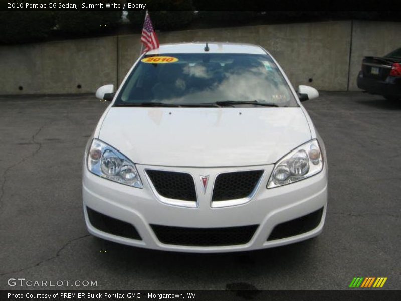 Summit White / Ebony 2010 Pontiac G6 Sedan