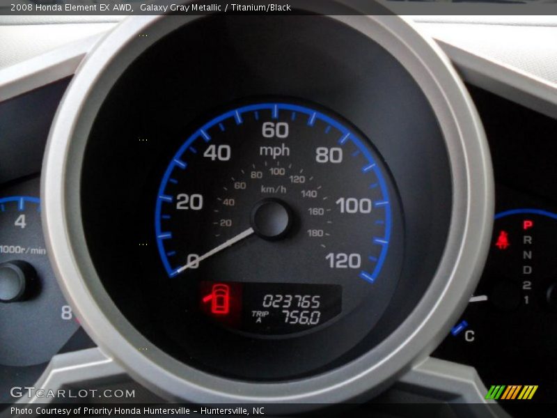 Galaxy Gray Metallic / Titanium/Black 2008 Honda Element EX AWD