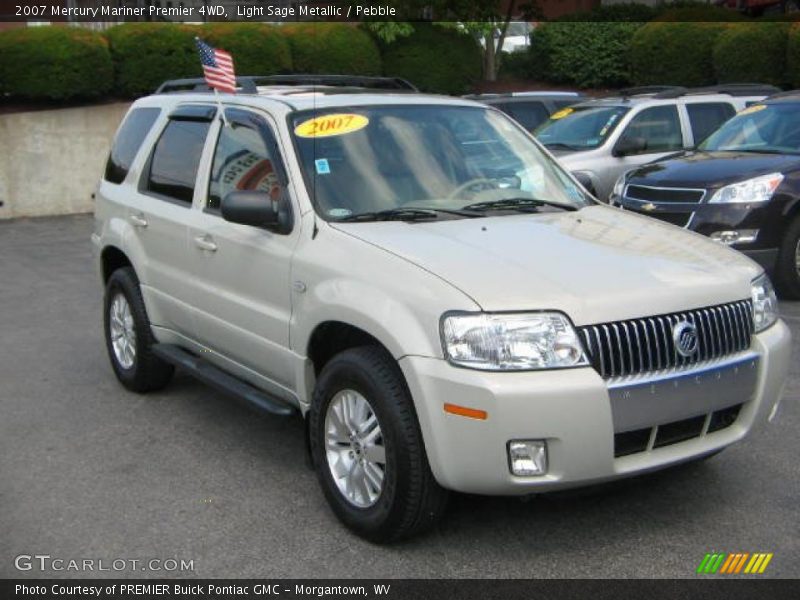 Light Sage Metallic / Pebble 2007 Mercury Mariner Premier 4WD