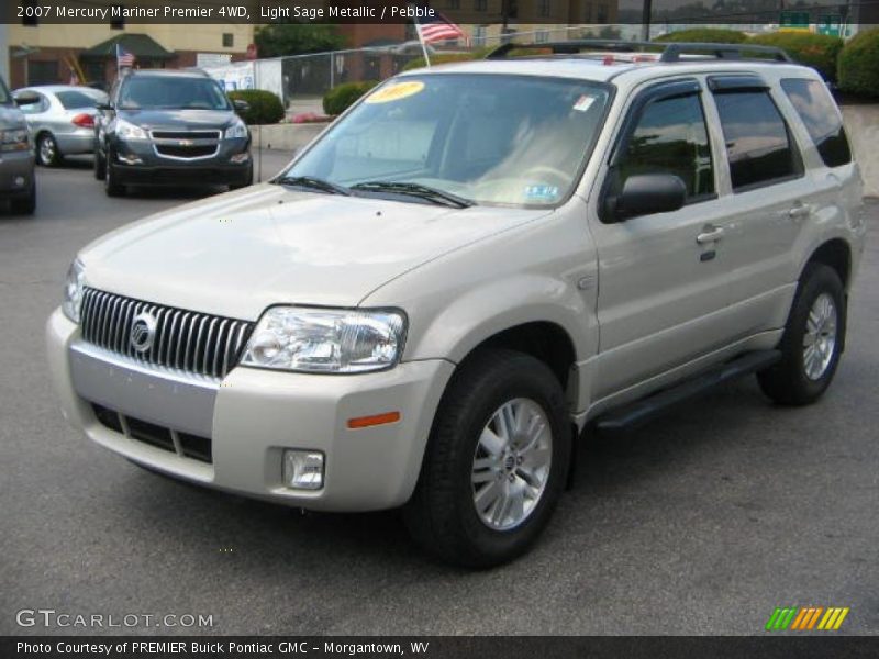 Light Sage Metallic / Pebble 2007 Mercury Mariner Premier 4WD