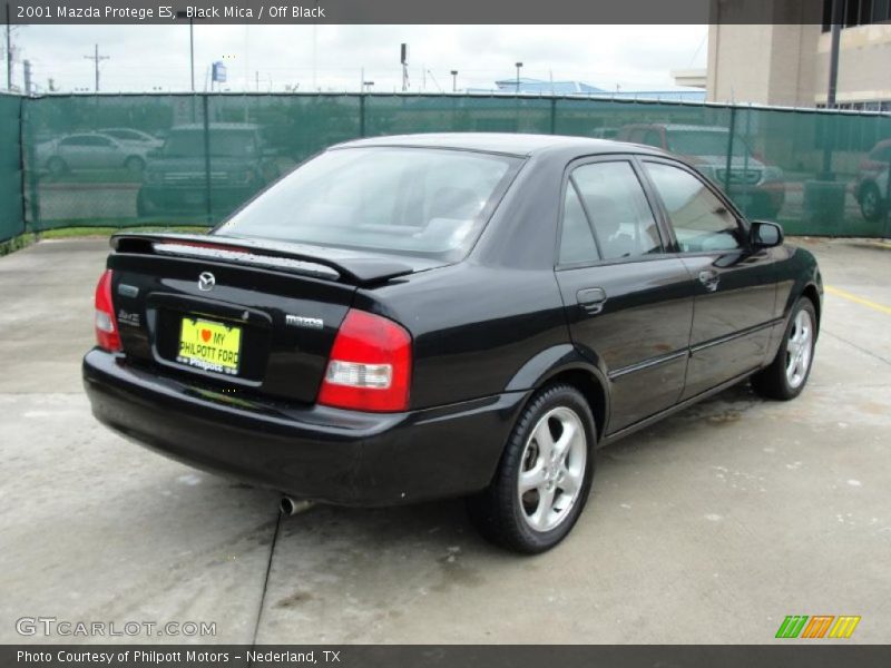 Black Mica / Off Black 2001 Mazda Protege ES