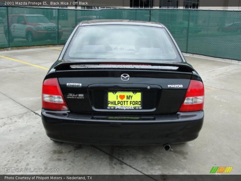 Black Mica / Off Black 2001 Mazda Protege ES