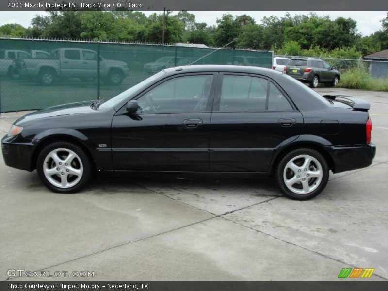 Black Mica / Off Black 2001 Mazda Protege ES