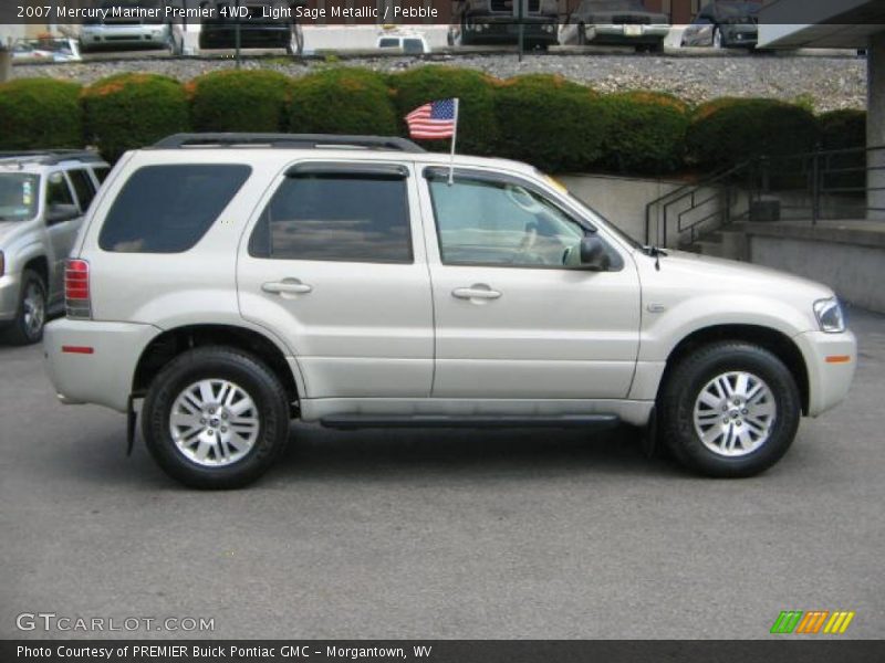Light Sage Metallic / Pebble 2007 Mercury Mariner Premier 4WD