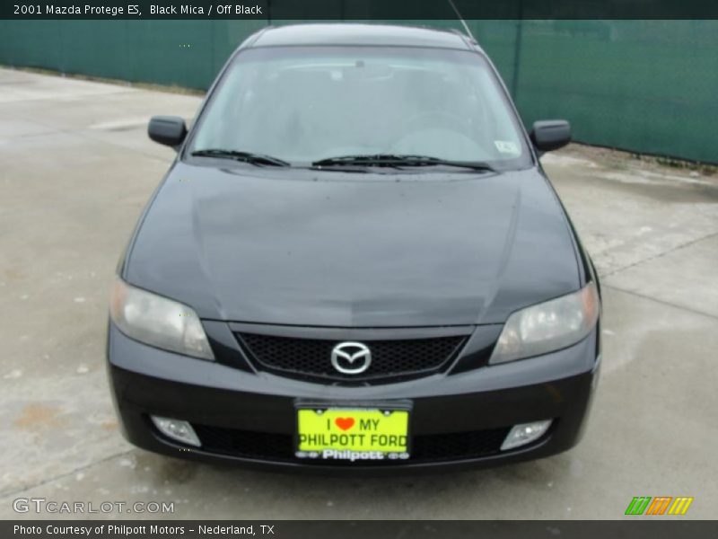 Black Mica / Off Black 2001 Mazda Protege ES