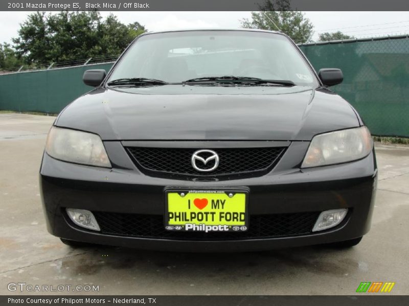 Black Mica / Off Black 2001 Mazda Protege ES