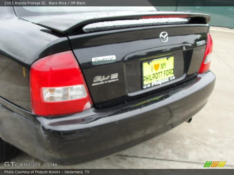 Black Mica / Off Black 2001 Mazda Protege ES
