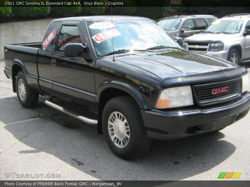 Onyx Black / Graphite 2001 GMC Sonoma SL Extended Cab 4x4