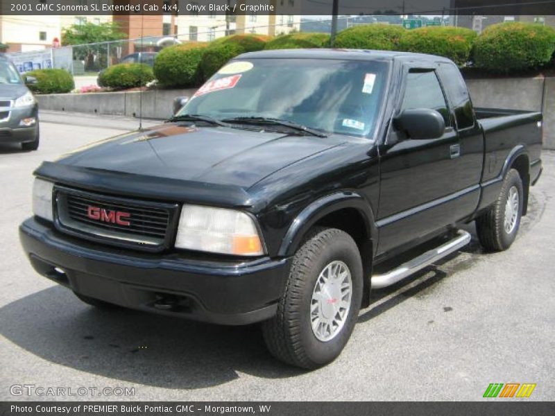 Onyx Black / Graphite 2001 GMC Sonoma SL Extended Cab 4x4