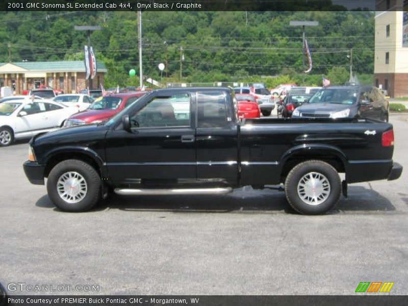 Onyx Black / Graphite 2001 GMC Sonoma SL Extended Cab 4x4