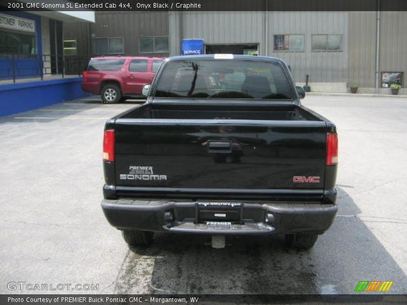 Onyx Black / Graphite 2001 GMC Sonoma SL Extended Cab 4x4