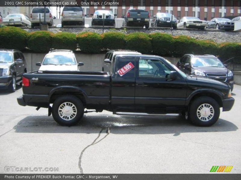 Onyx Black / Graphite 2001 GMC Sonoma SL Extended Cab 4x4