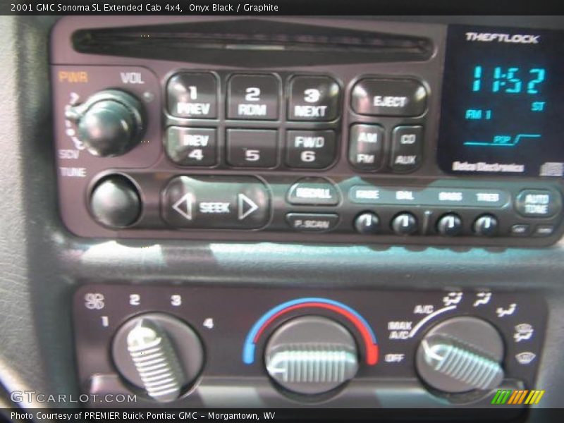 Onyx Black / Graphite 2001 GMC Sonoma SL Extended Cab 4x4
