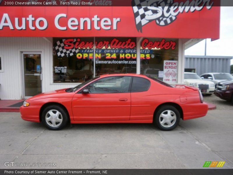 Torch Red / Ebony 2000 Chevrolet Monte Carlo SS
