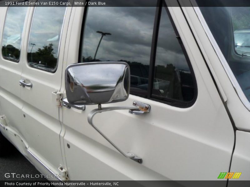 White / Dark Blue 1991 Ford E Series Van E150 Cargo