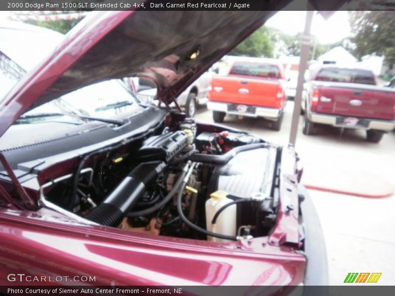 Dark Garnet Red Pearlcoat / Agate 2000 Dodge Ram 1500 SLT Extended Cab 4x4