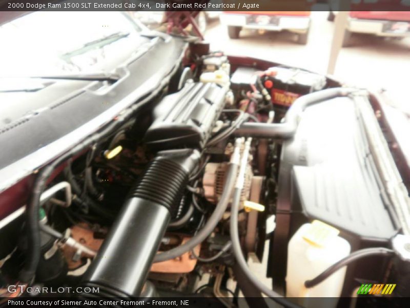 Dark Garnet Red Pearlcoat / Agate 2000 Dodge Ram 1500 SLT Extended Cab 4x4