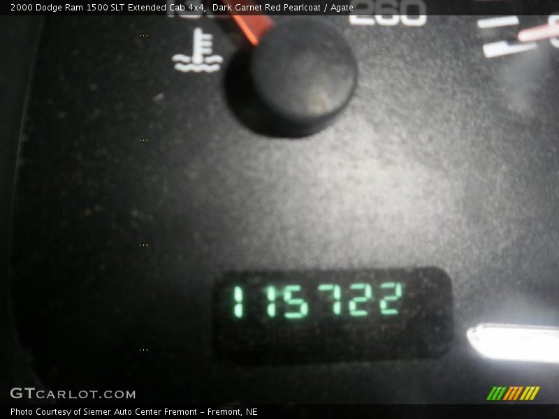 Dark Garnet Red Pearlcoat / Agate 2000 Dodge Ram 1500 SLT Extended Cab 4x4