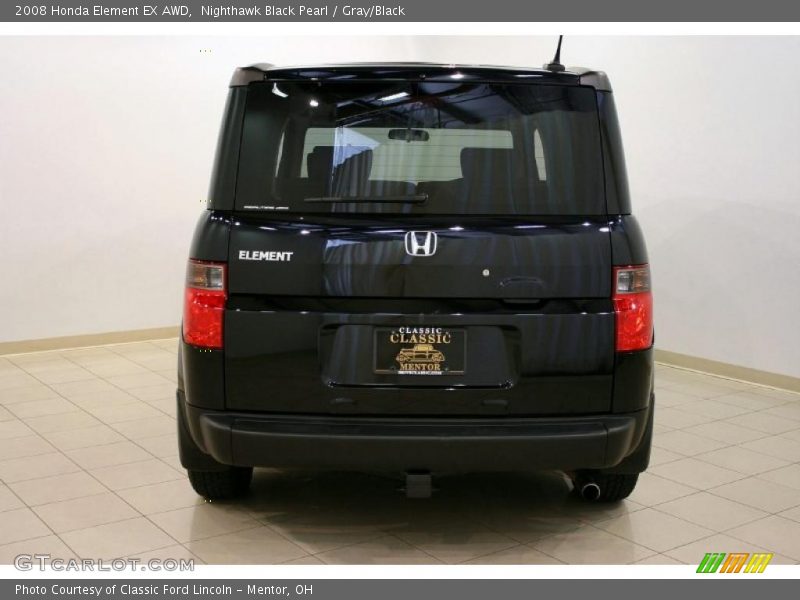 Nighthawk Black Pearl / Gray/Black 2008 Honda Element EX AWD