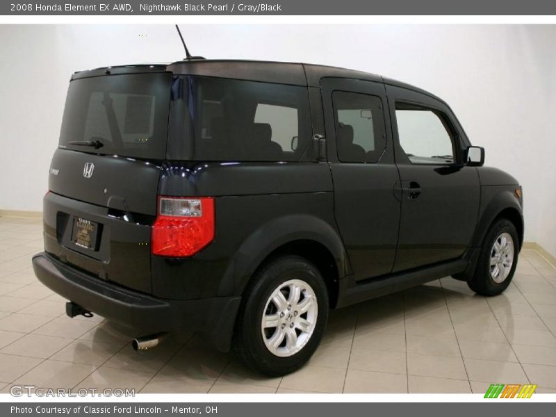 Nighthawk Black Pearl / Gray/Black 2008 Honda Element EX AWD