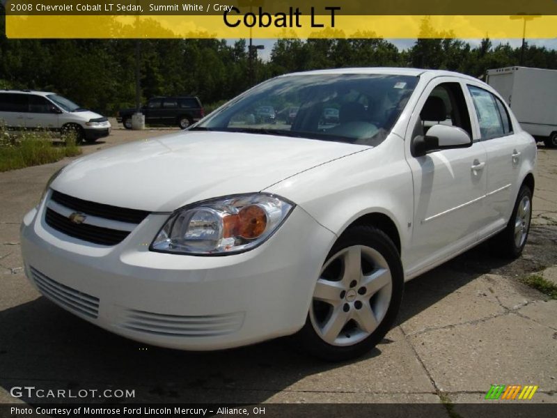 Summit White / Gray 2008 Chevrolet Cobalt LT Sedan