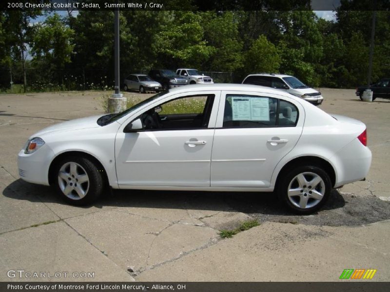 Summit White / Gray 2008 Chevrolet Cobalt LT Sedan