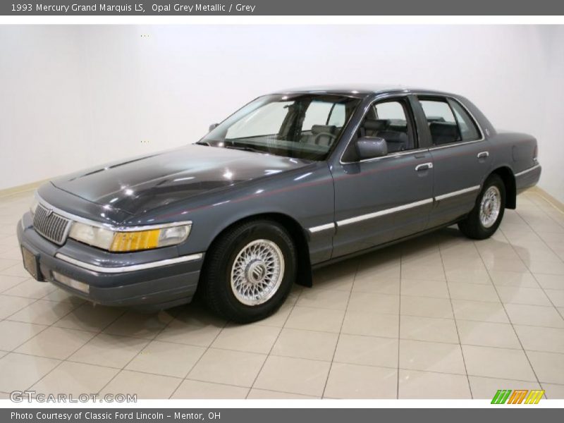 Opal Grey Metallic / Grey 1993 Mercury Grand Marquis LS