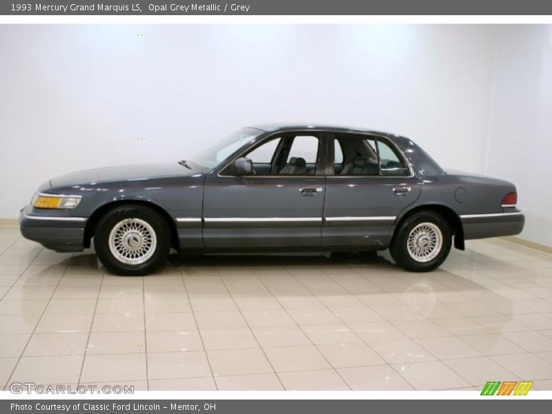Opal Grey Metallic / Grey 1993 Mercury Grand Marquis LS