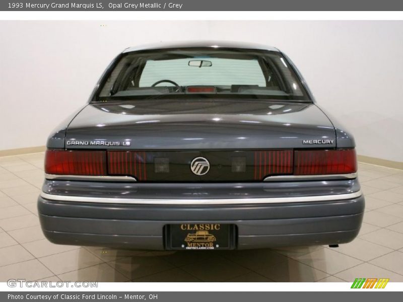 Opal Grey Metallic / Grey 1993 Mercury Grand Marquis LS