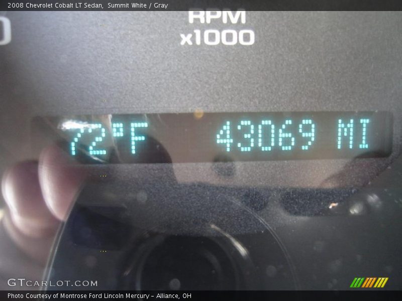 Summit White / Gray 2008 Chevrolet Cobalt LT Sedan