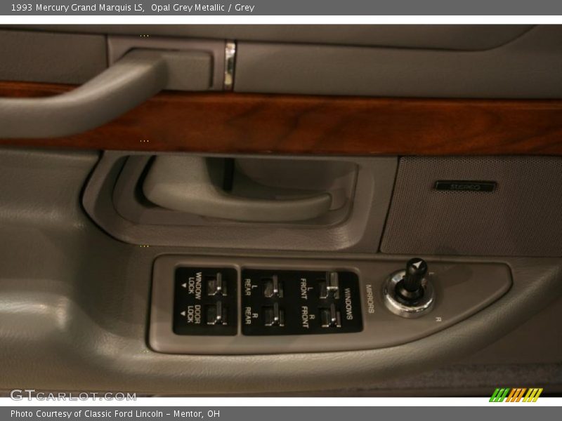 Opal Grey Metallic / Grey 1993 Mercury Grand Marquis LS
