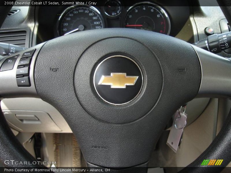 Summit White / Gray 2008 Chevrolet Cobalt LT Sedan
