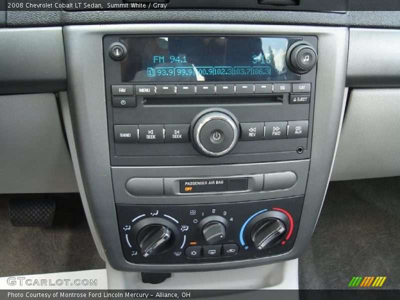 Summit White / Gray 2008 Chevrolet Cobalt LT Sedan