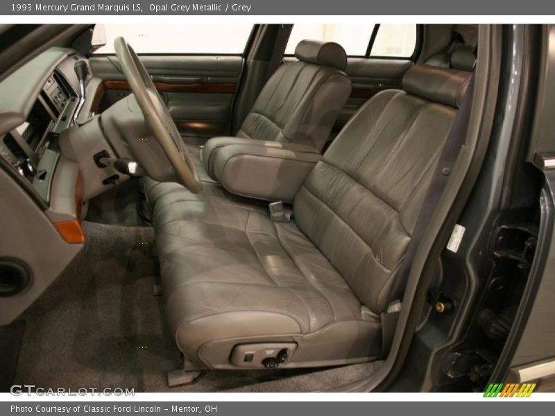 Opal Grey Metallic / Grey 1993 Mercury Grand Marquis LS
