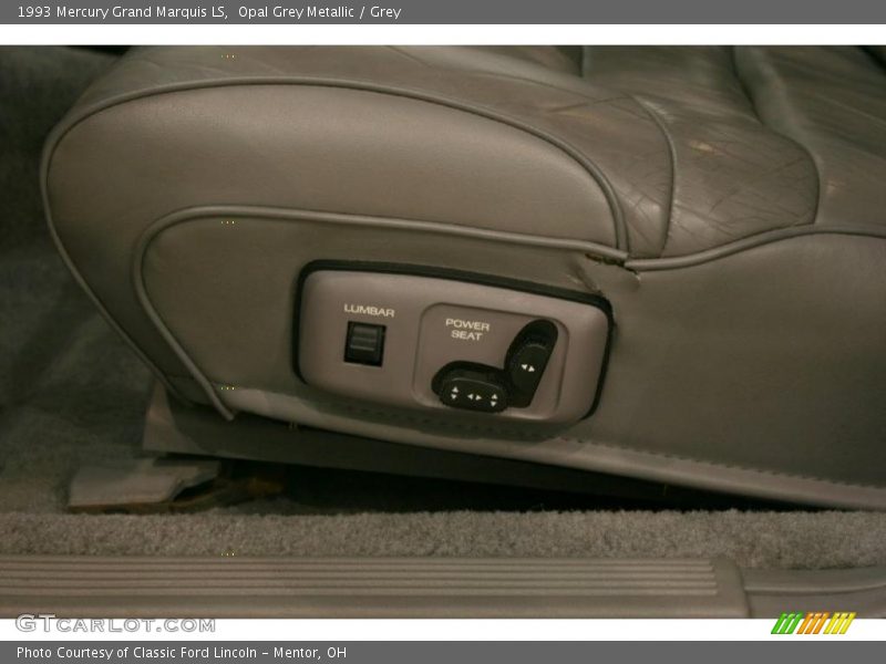 Opal Grey Metallic / Grey 1993 Mercury Grand Marquis LS