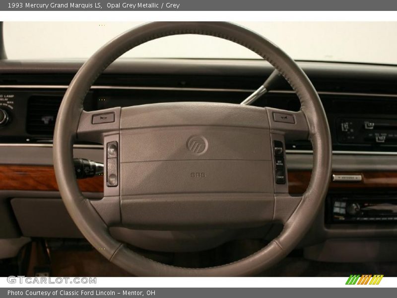 Opal Grey Metallic / Grey 1993 Mercury Grand Marquis LS