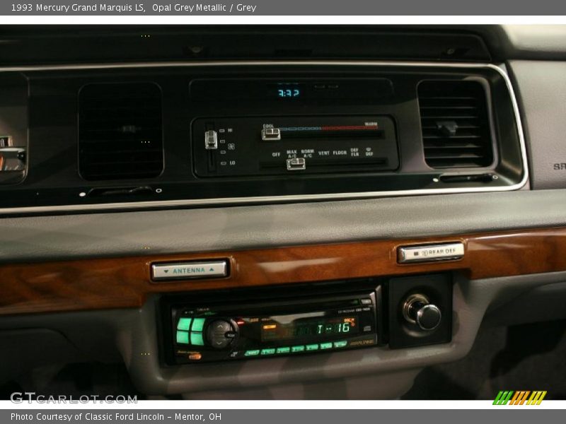 Opal Grey Metallic / Grey 1993 Mercury Grand Marquis LS