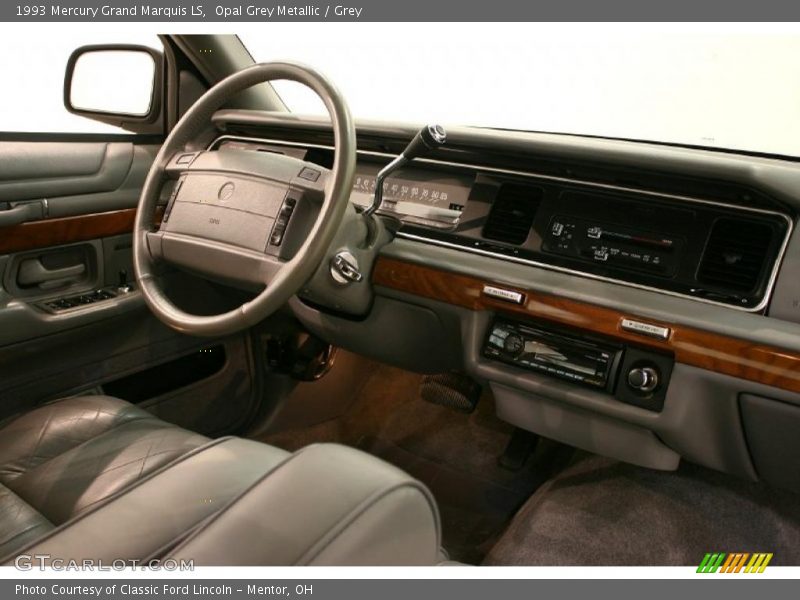 Opal Grey Metallic / Grey 1993 Mercury Grand Marquis LS