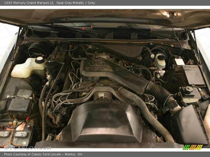 Opal Grey Metallic / Grey 1993 Mercury Grand Marquis LS