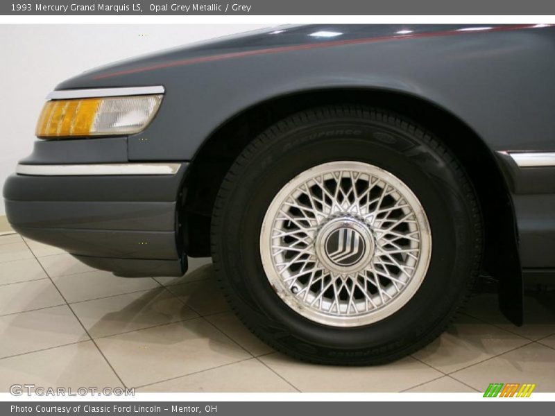 Opal Grey Metallic / Grey 1993 Mercury Grand Marquis LS