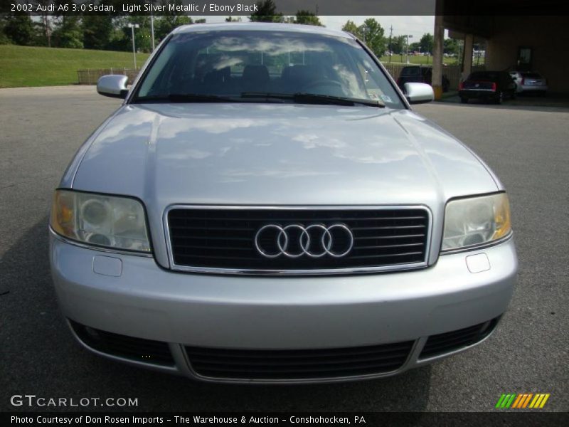 Light Silver Metallic / Ebony Black 2002 Audi A6 3.0 Sedan