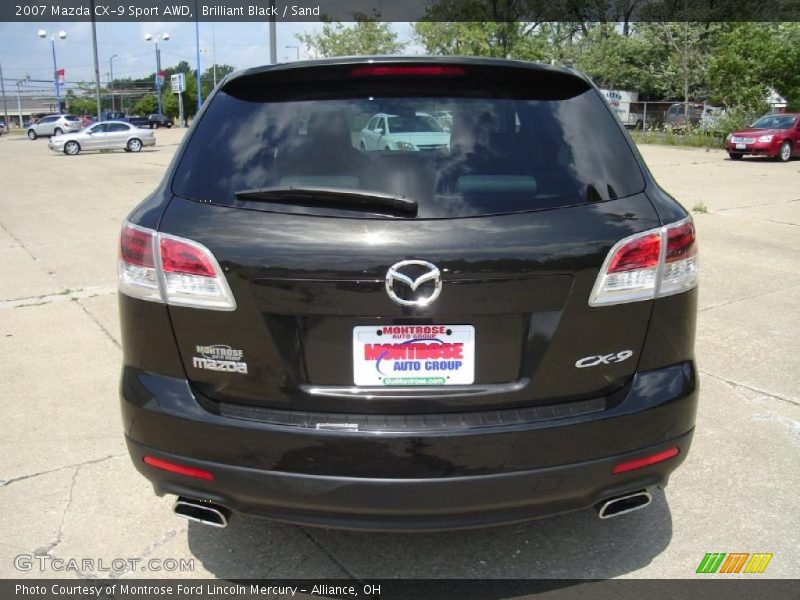 Brilliant Black / Sand 2007 Mazda CX-9 Sport AWD