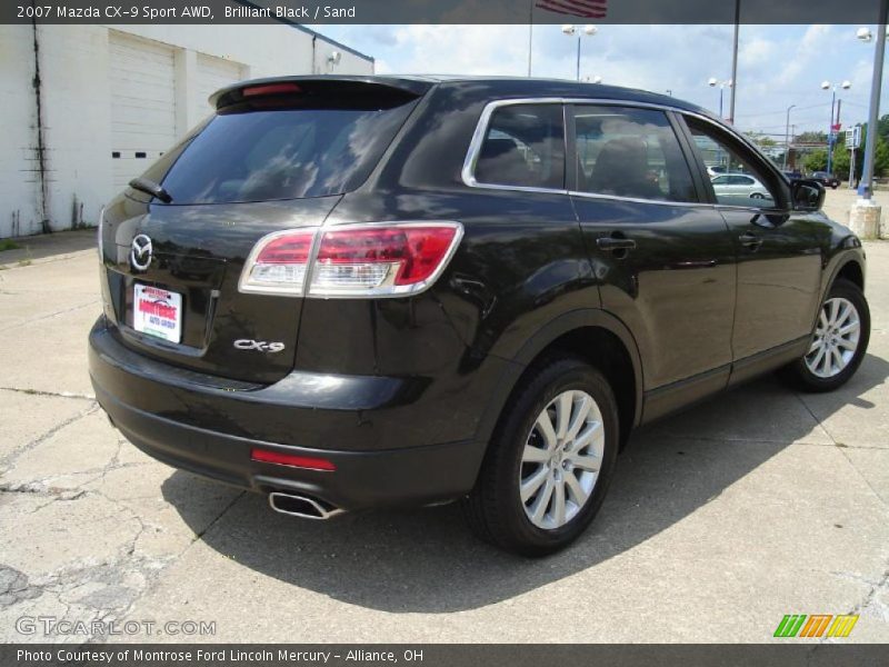 Brilliant Black / Sand 2007 Mazda CX-9 Sport AWD