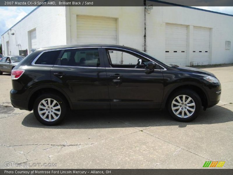 Brilliant Black / Sand 2007 Mazda CX-9 Sport AWD