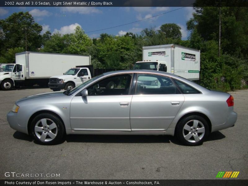 Light Silver Metallic / Ebony Black 2002 Audi A6 3.0 Sedan