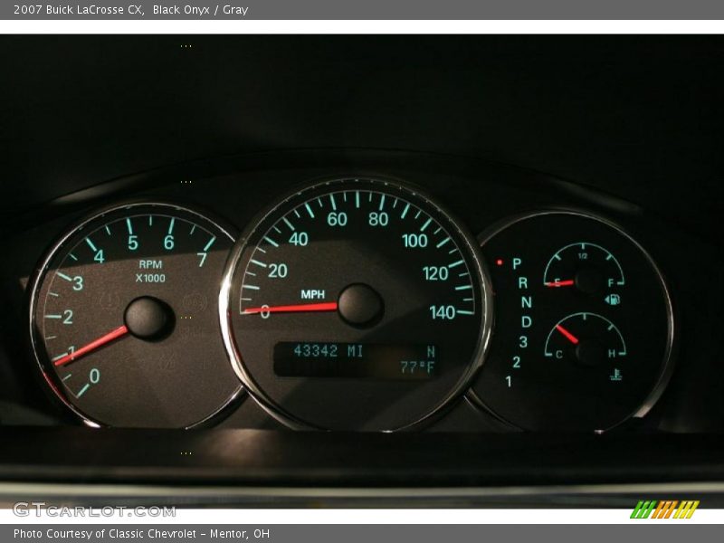 Black Onyx / Gray 2007 Buick LaCrosse CX